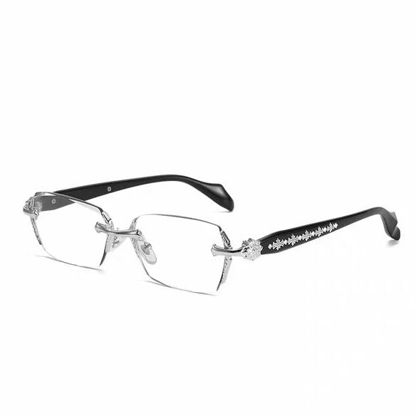 Chrome Heart Rimless Glasses - Silver - Premium Glasses – ZeonX