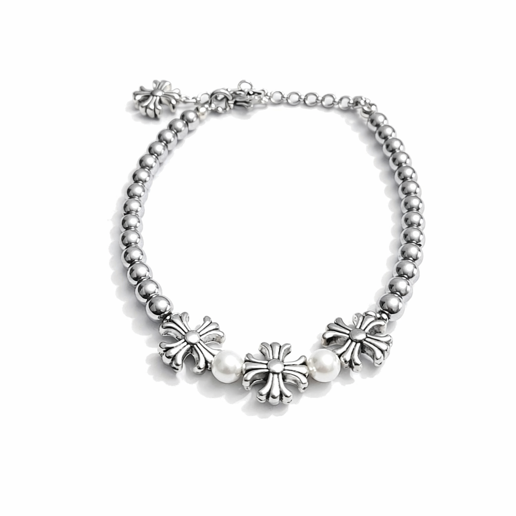 専用CHROME HEARTS Chrome Hearts Midnight Pearl bracelet (Code-ZX#748) – ZeonX
