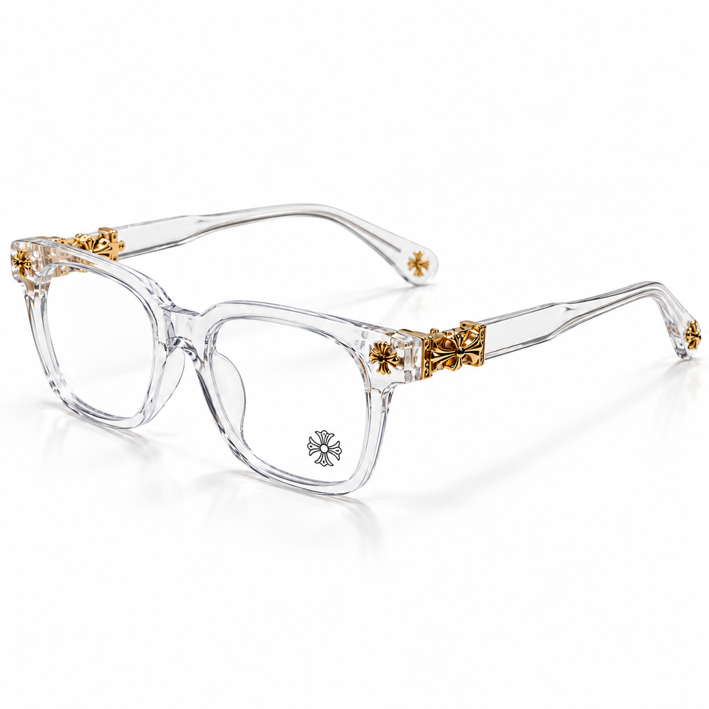 Chrome Heart  - Transparent/Gold- Premium Glasses