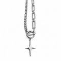 Dual Link Cross Chain & The Pendent Can Be Earring