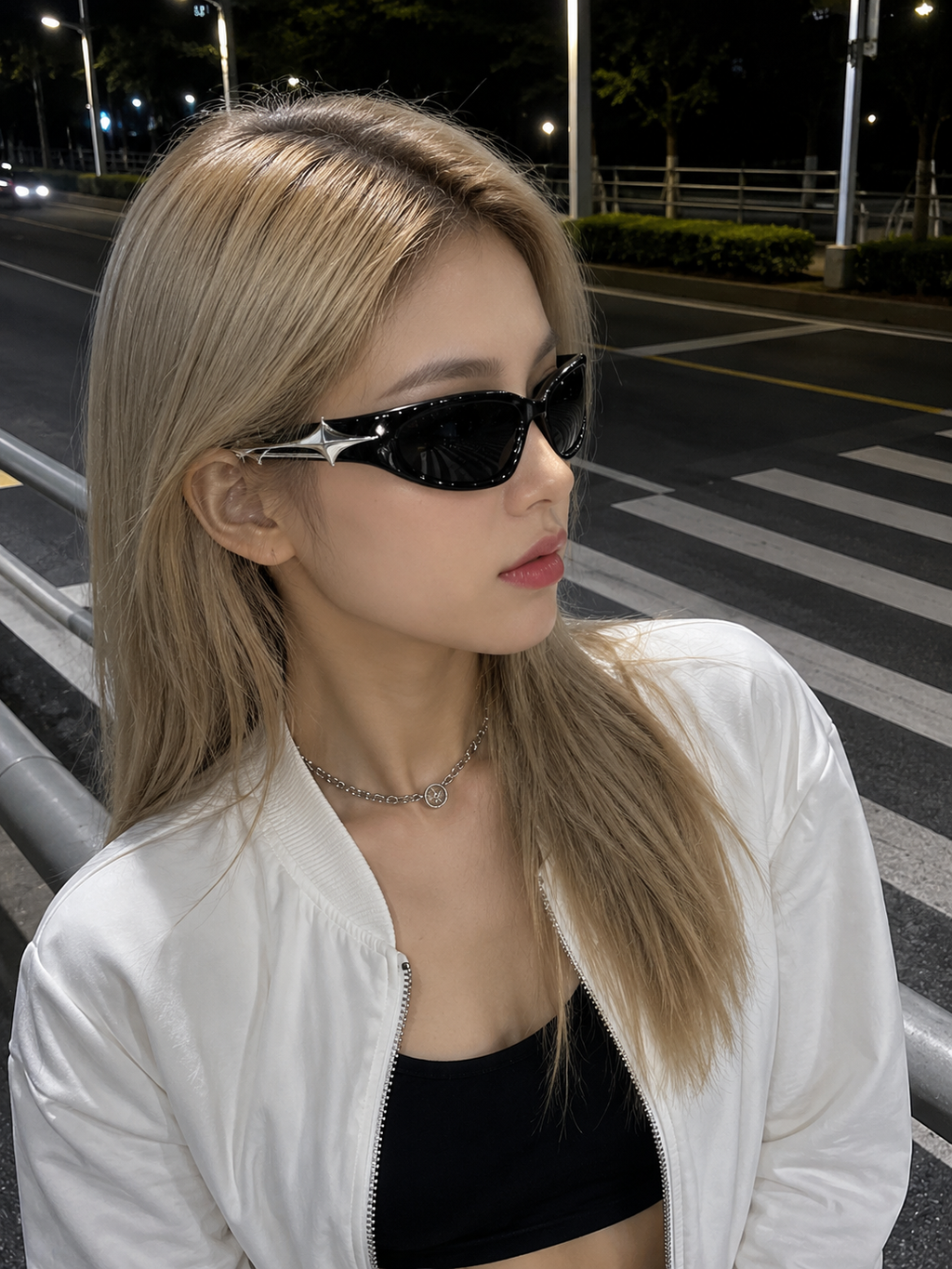 Y2K - Black Chrome Viper Glasses