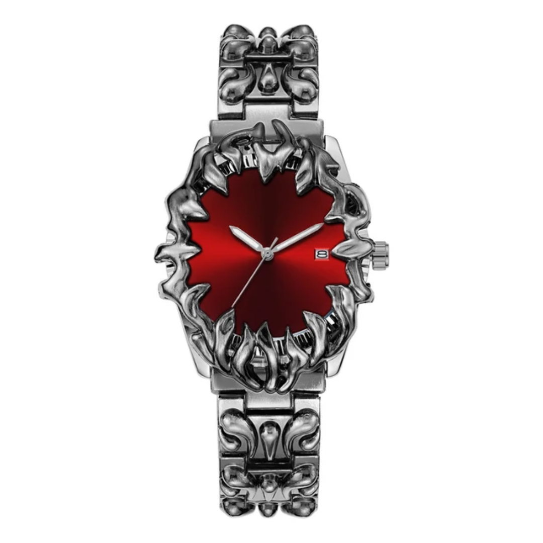 Inferno Gothic Flame Watch  – Red Edition