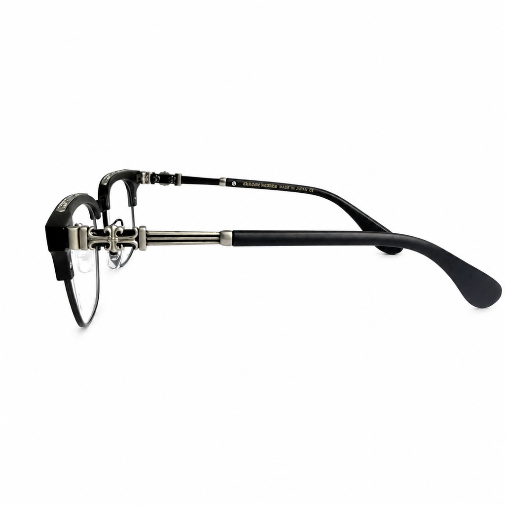Chrome Hearts Cross Fleur-De-Lis  Glasses - Black