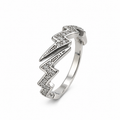 Noir Elegance - Open Ring