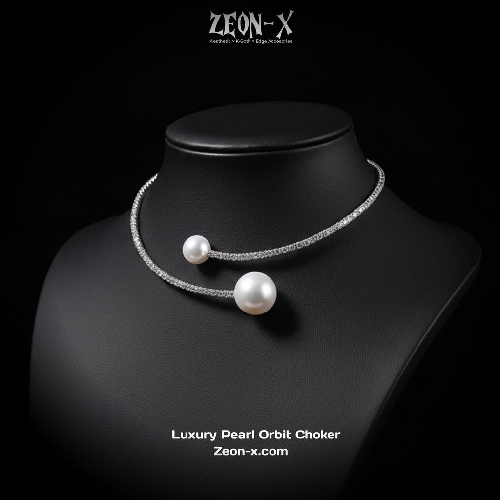 Luxury Pearl Orbit Choker – (Code-ZX#20)
