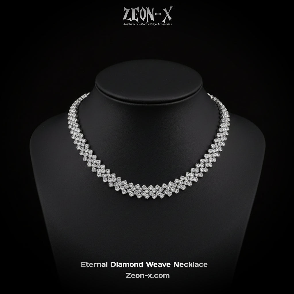 Eternal Diamond Weave Necklace(Code-ZX#27)