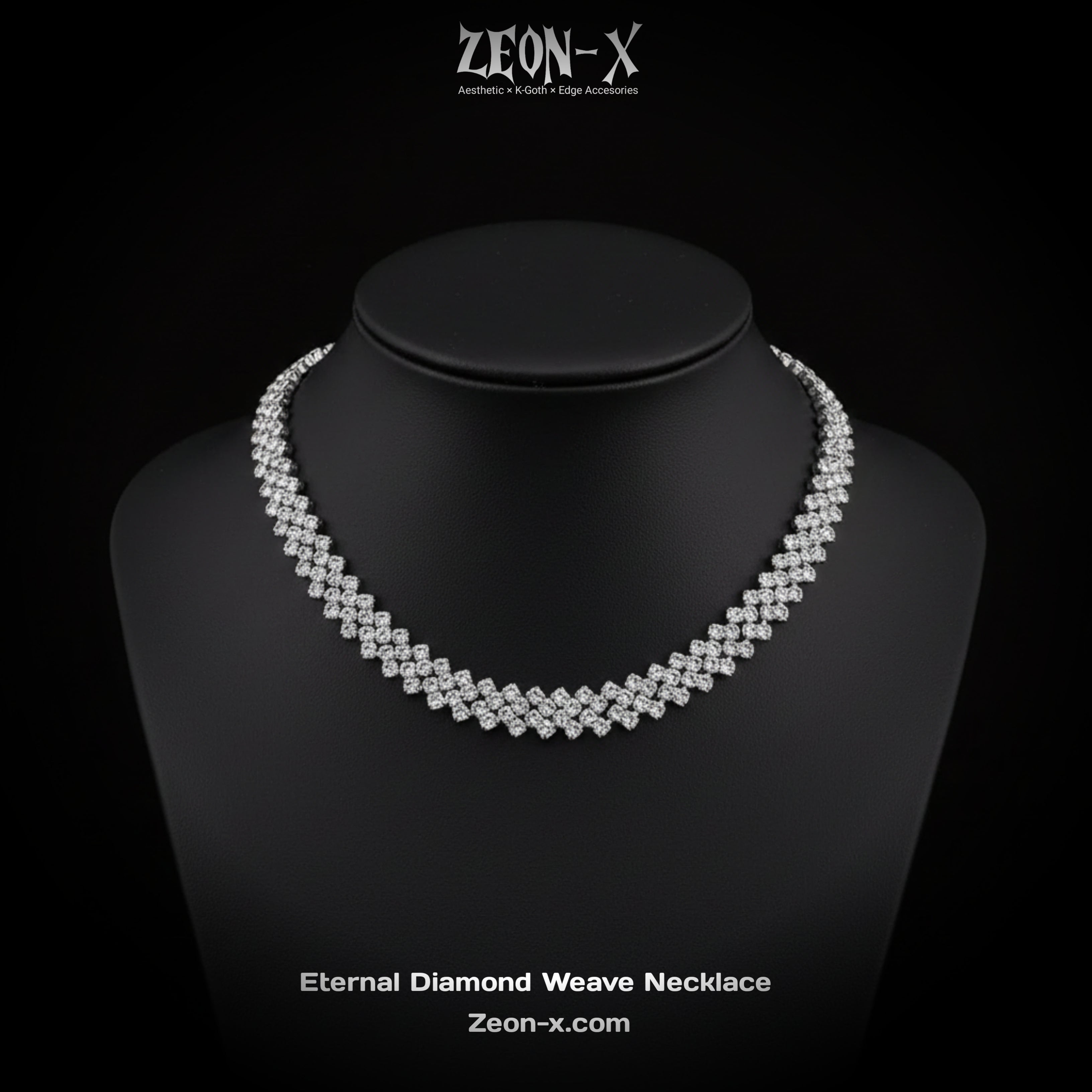 Eternal Diamond Weave Necklace(Code-ZX#27)