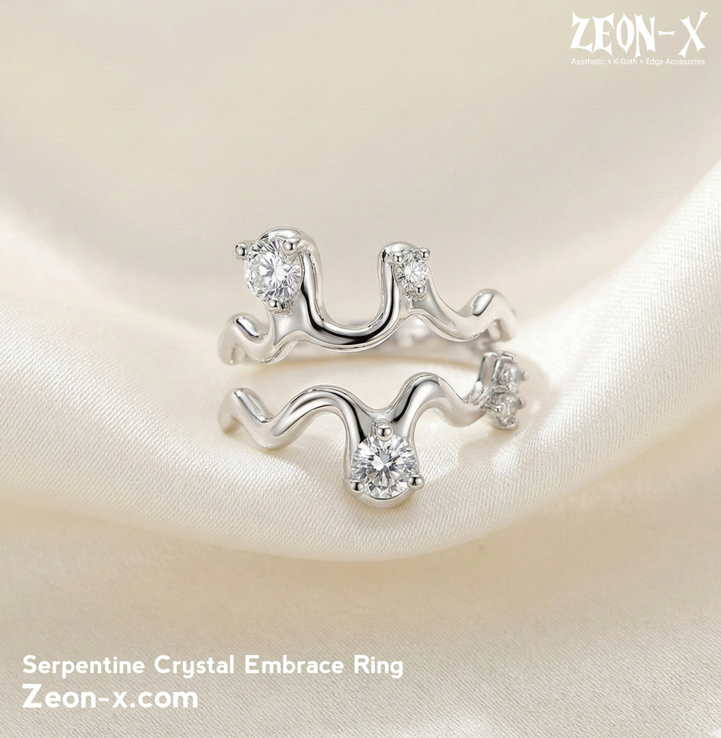 Serpentine Crystal Embrace Ring (Code-ZX#779)