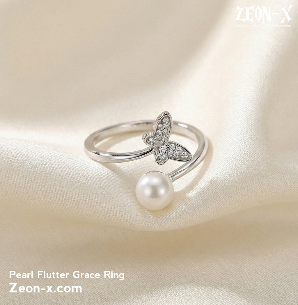 Pearl Flutter Grace Ring (Code-ZX#798)