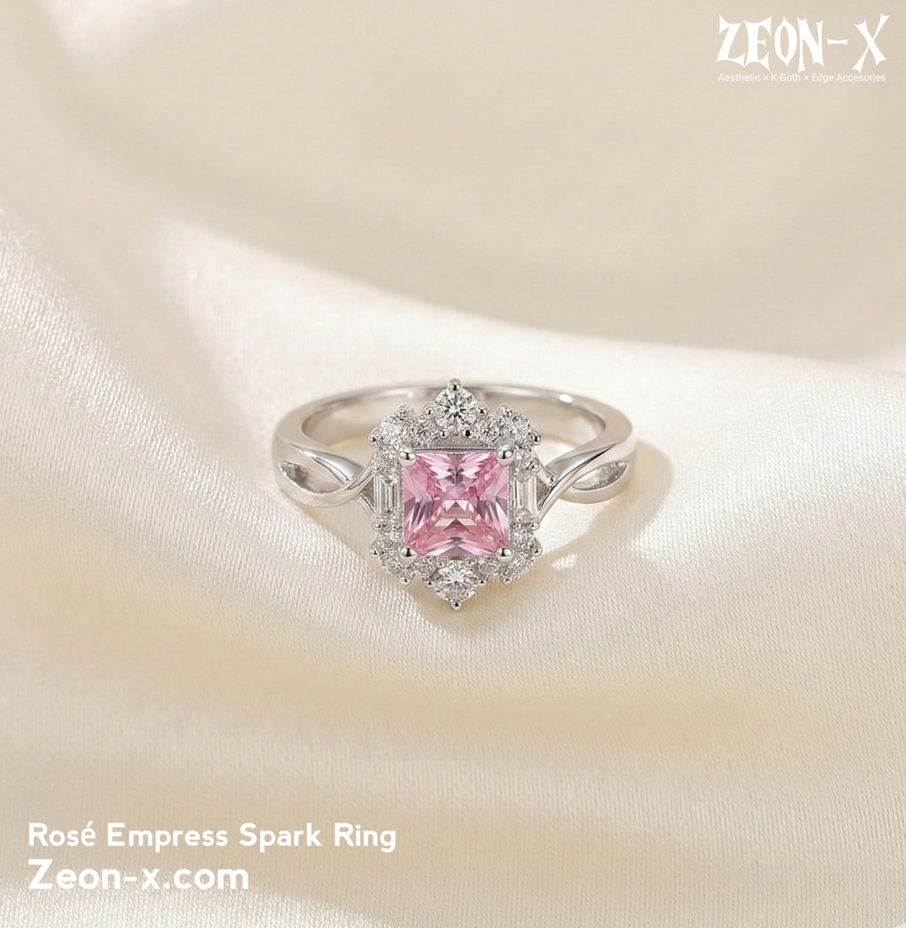 Rosé Empress Spark Ring (Code-ZX#823)