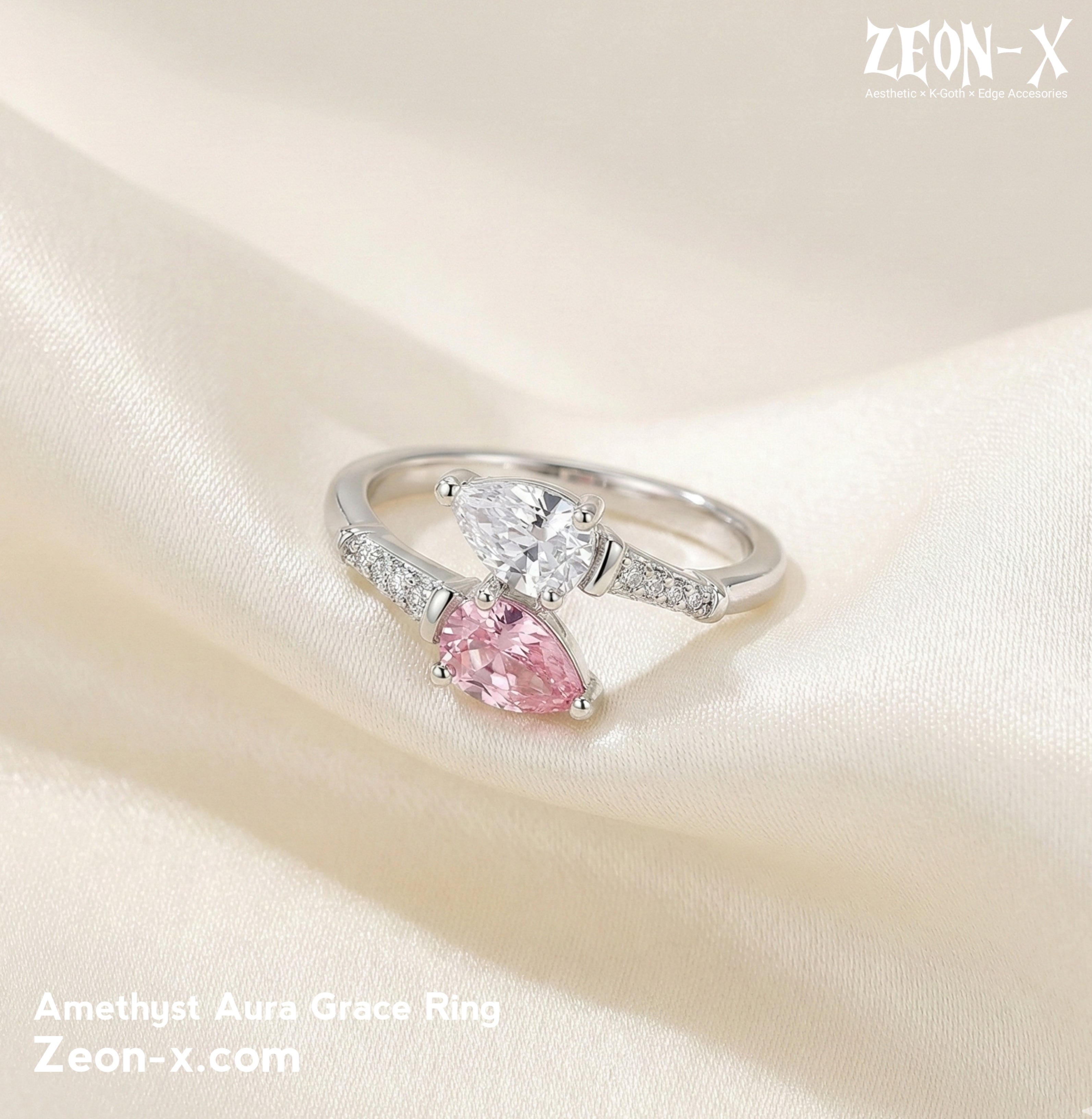 Amethyst Aura Grace Ring (Code-ZX#825)
