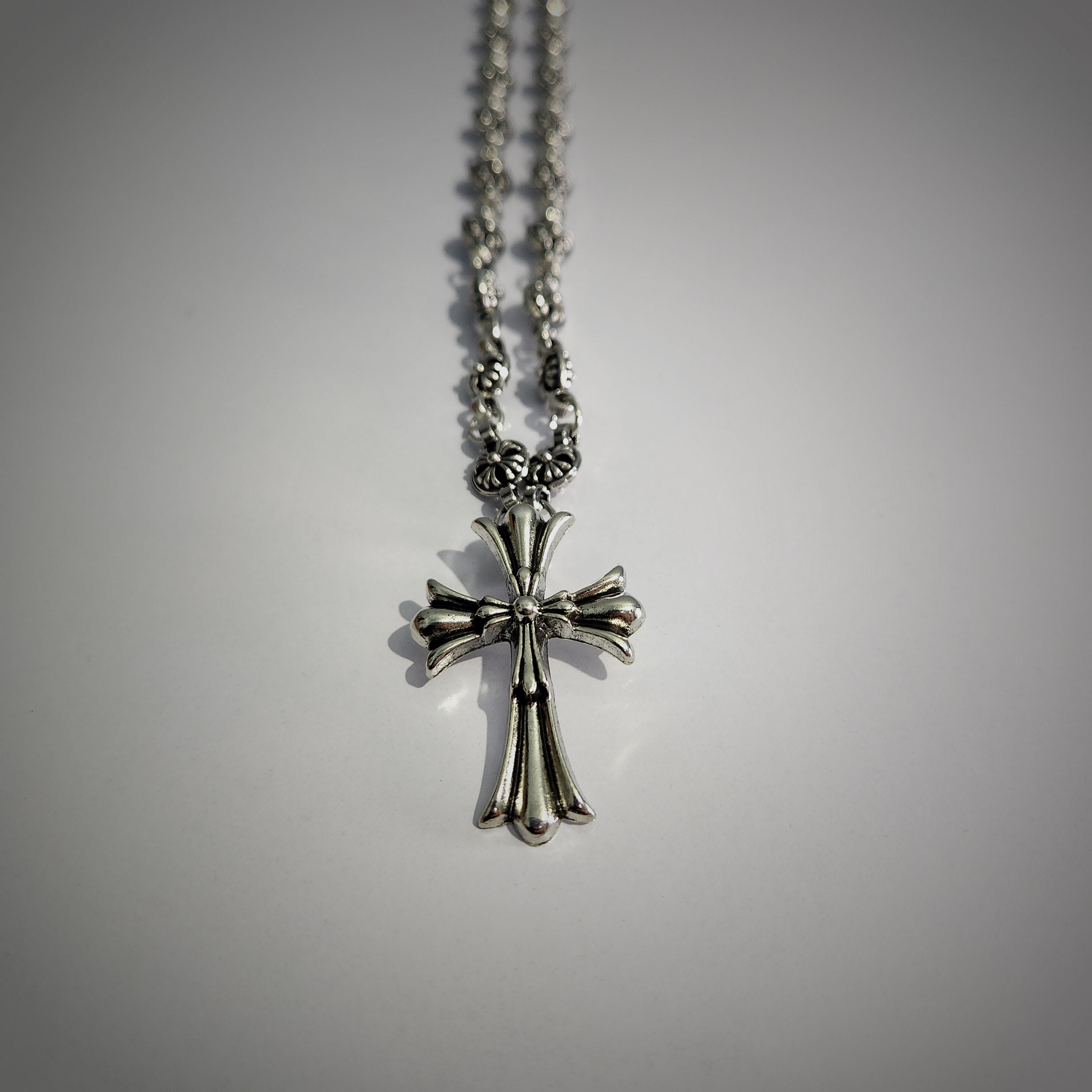 (Chrome Hearts) Cross Chain Necklace (Code-ZX#853)