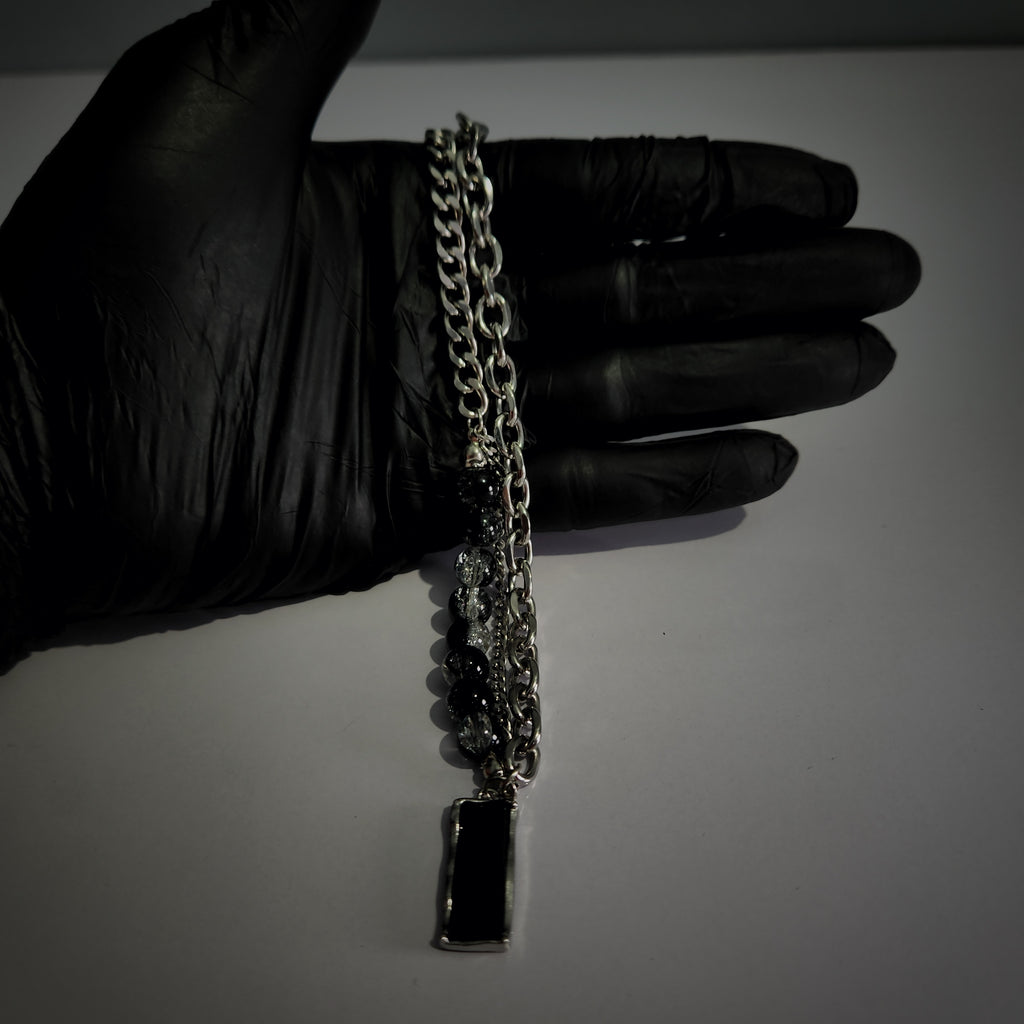 Noir Dual-Chain Necklace (Code-ZX#765)