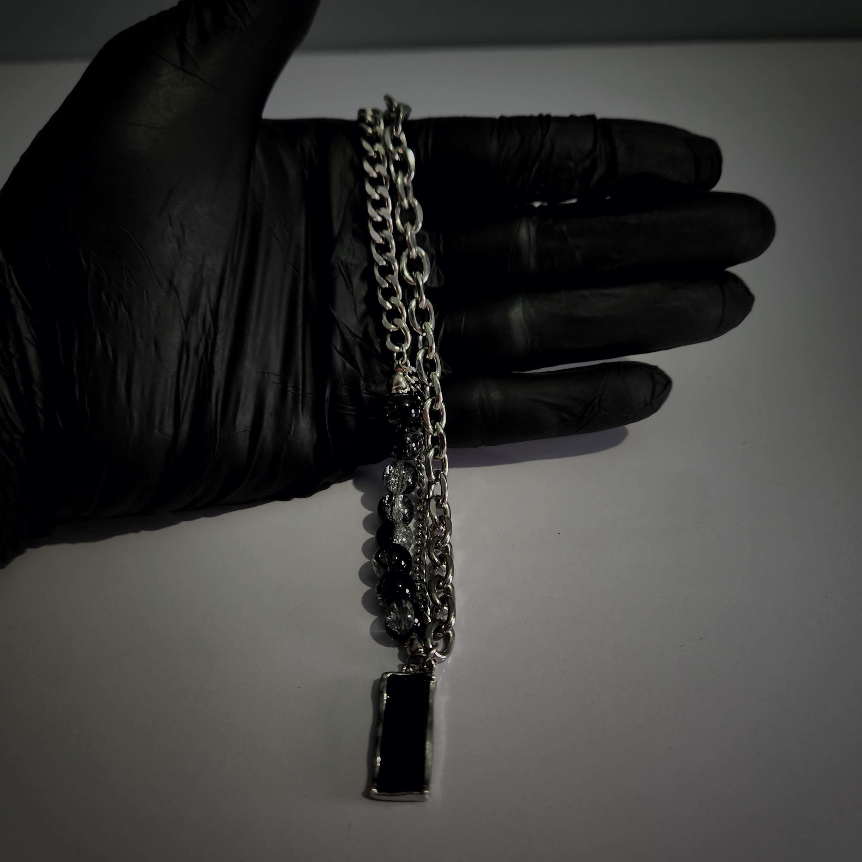 Noir Dual-Chain Necklace (Code-ZX#765)