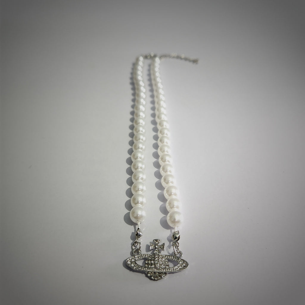 Luna Pearl Charm Necklace & Bracelet Set (ZX-924)