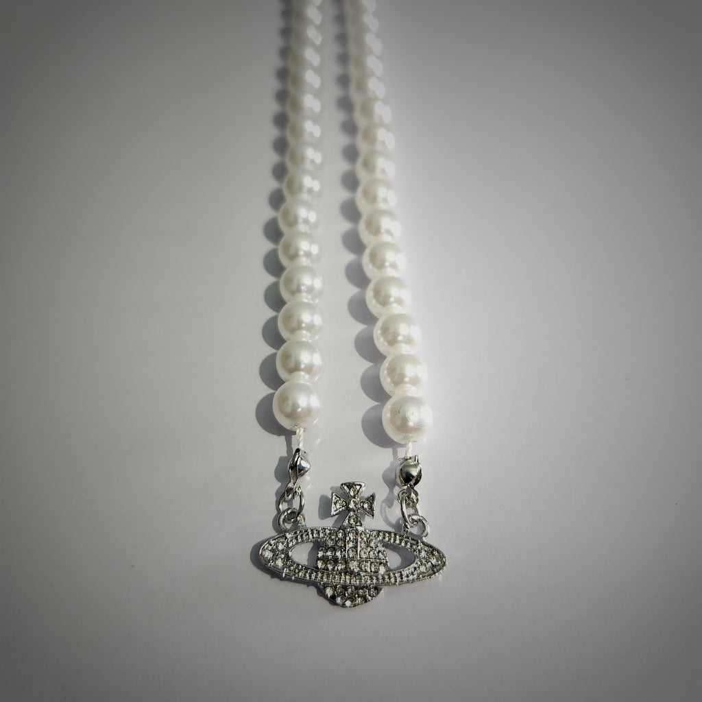Luna Pearl Charm Necklace & Bracelet Set (ZX-924)