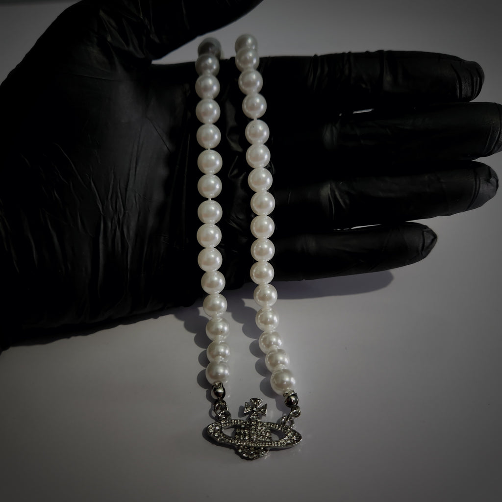 Luna Pearl Charm Necklace (ZX-868)