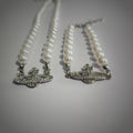 Luna Pearl Charm Necklace & Bracelet Set (ZX-924)