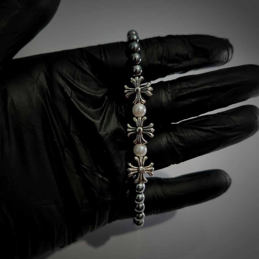 Chrome Hearts  Midnight Pearl bracelet (Code-ZX#748)