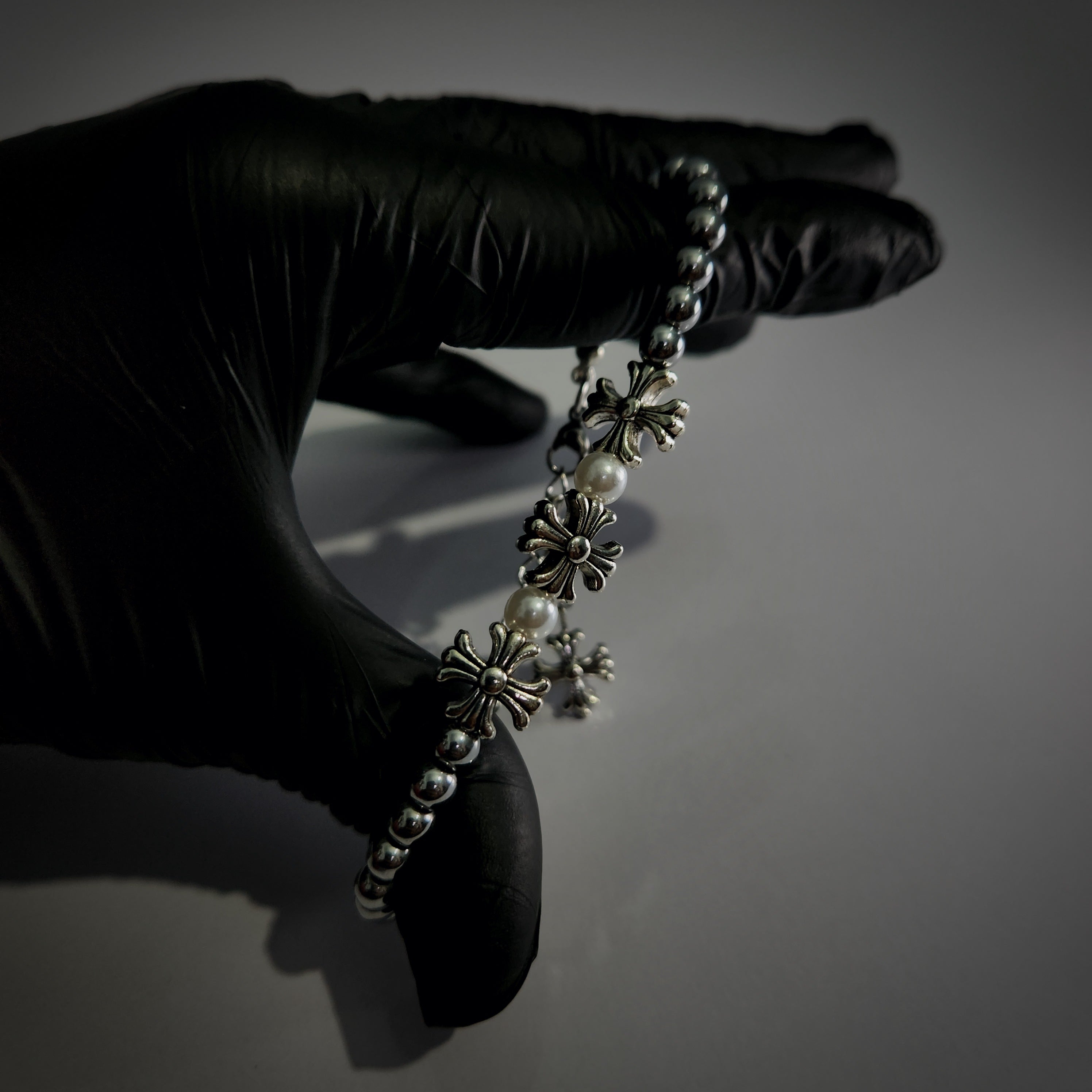 Chrome Hearts  Midnight Pearl bracelet (Code-ZX#748)