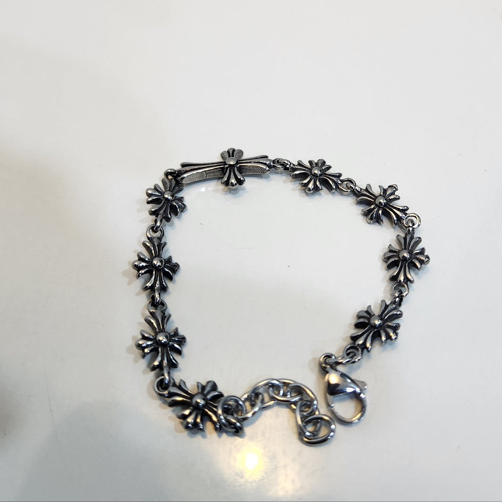 Chrome Heart Vintage Floral  Bracelet- (CH-47)