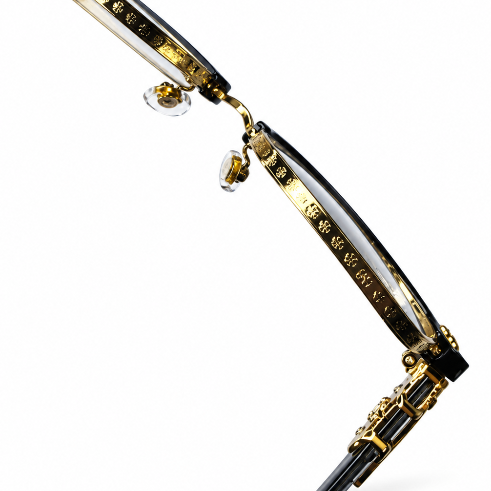 Chrome Hearts - Gold Clubmaster