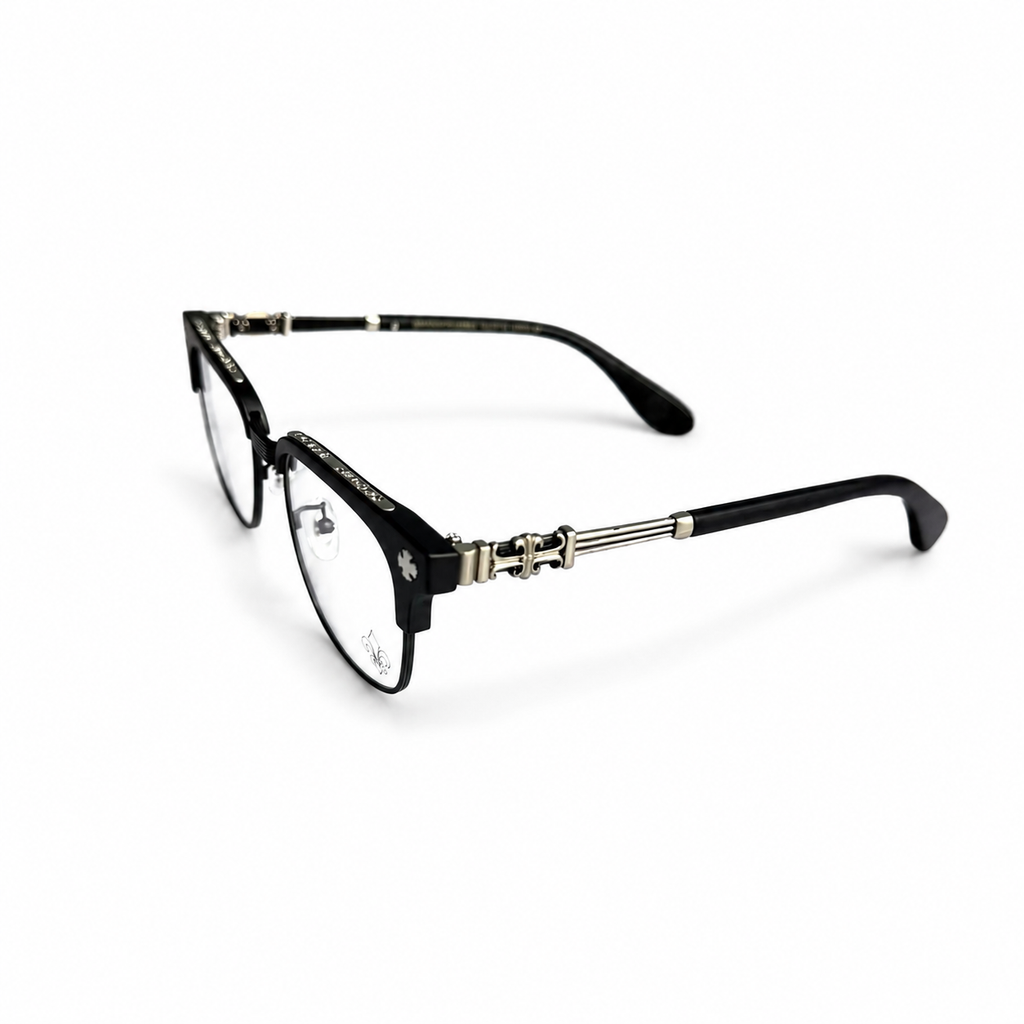 Chrome Hearts Cross Fleur-De-Lis  Glasses - Black