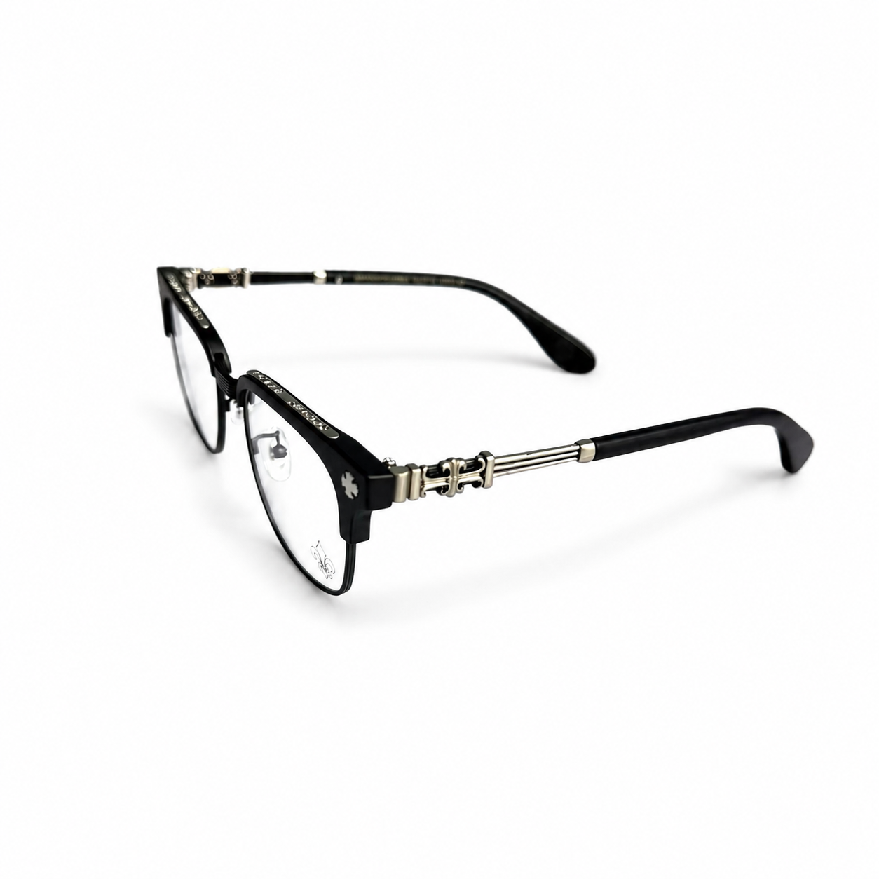 Chrome Hearts Cross Fleur-De-Lis  Glasses - Black