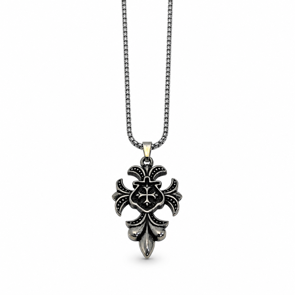Chrome Heart Titan Crest Pendant- (CH-46)