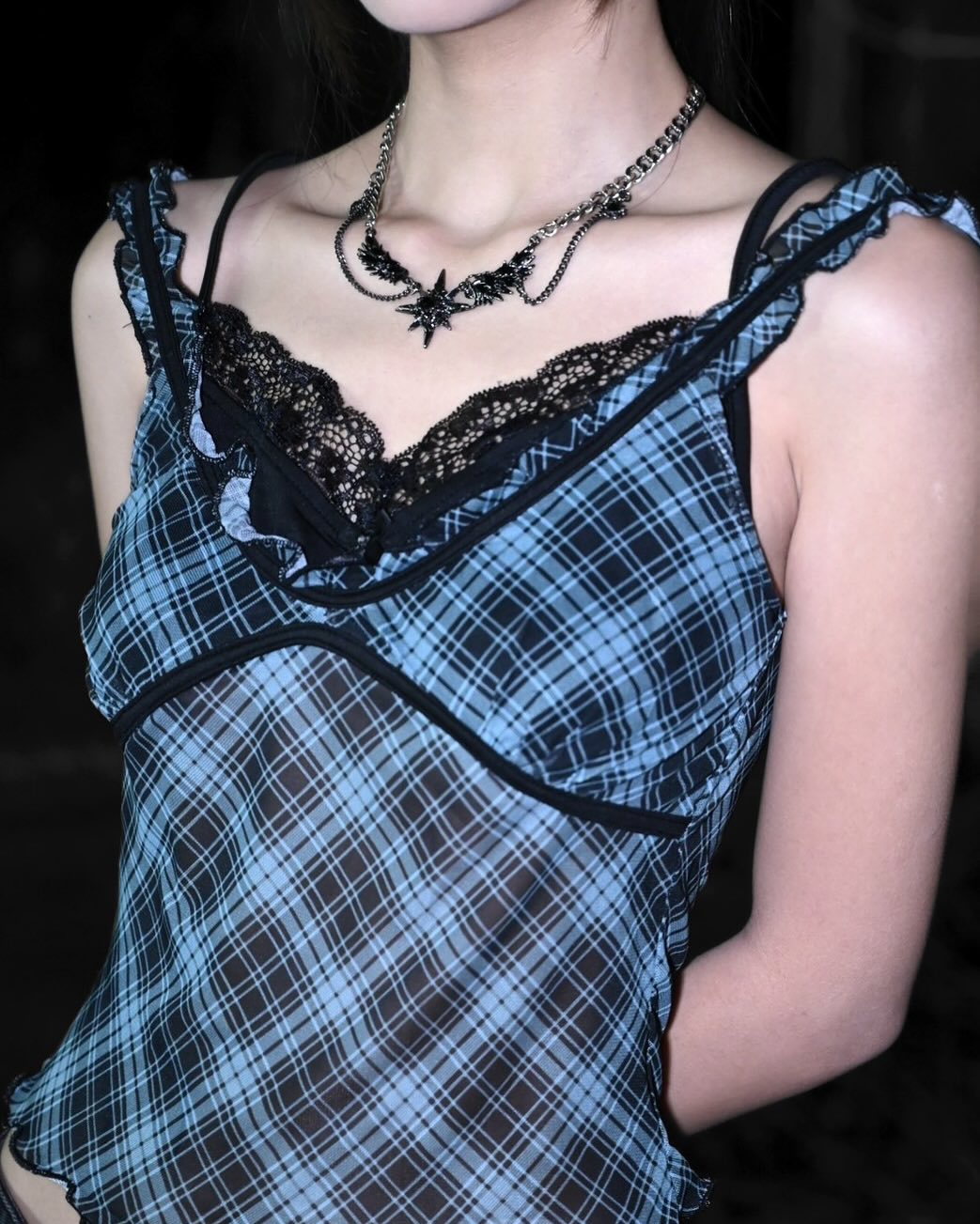 Silver Gothic Star Pendant(Code: ZX#205)