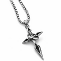 Obsidian Edge Cross Pendant (ZX-180)