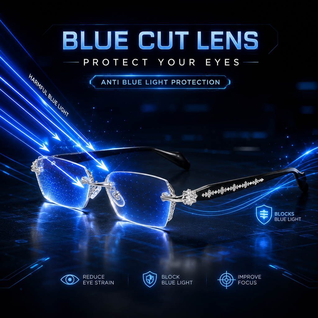 Chrome Heart  Rimless Glasses - Silver - Premium Glasses