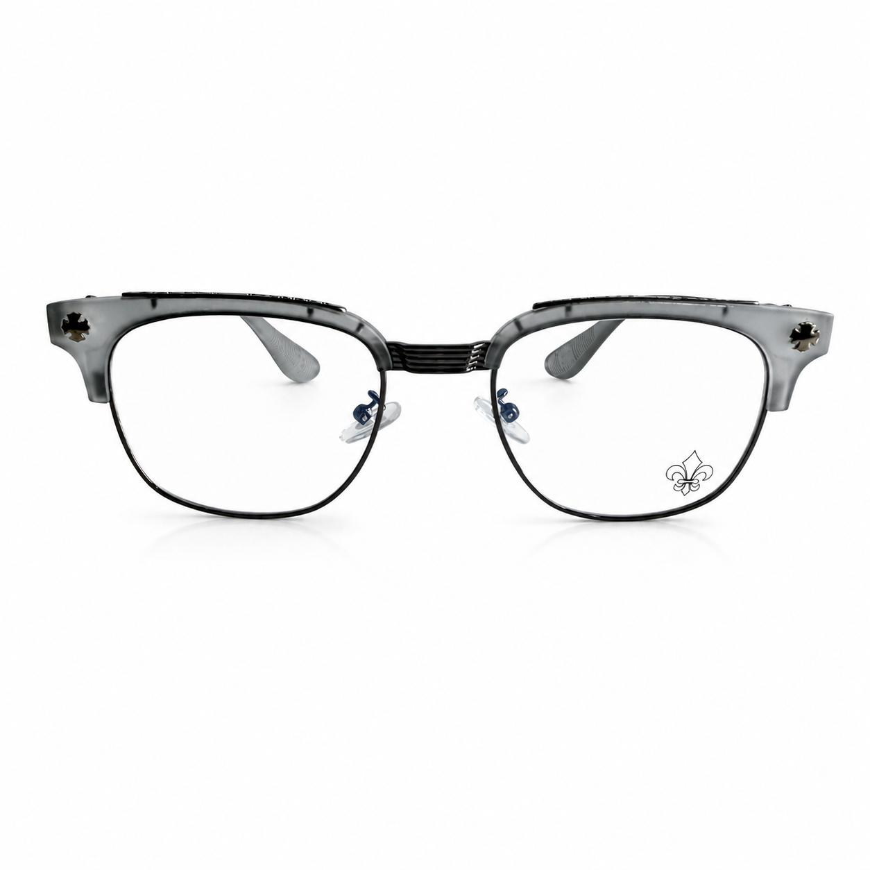 Chrome Hearts Cross Fleur-De-Lis  Glasses - Grey