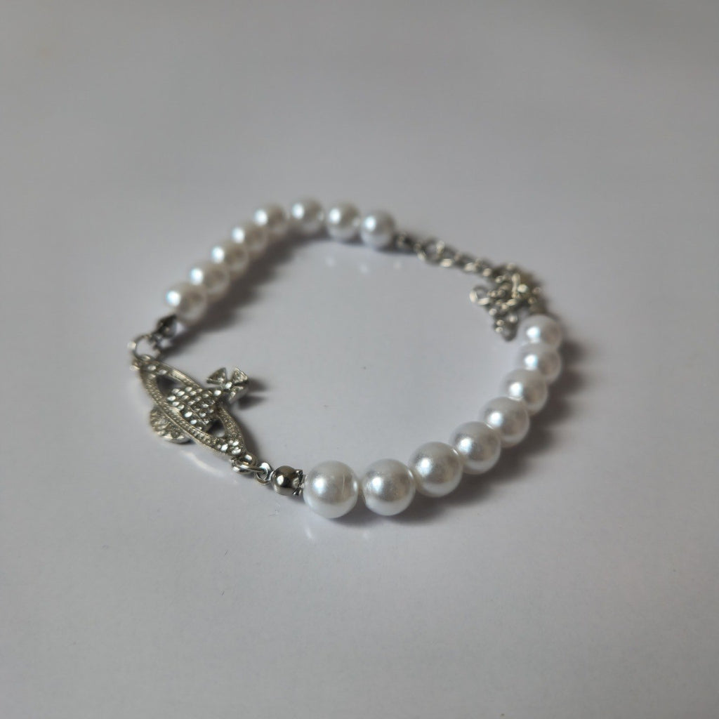 Luna Pearl Charm Necklace & Bracelet Set (ZX-924)
