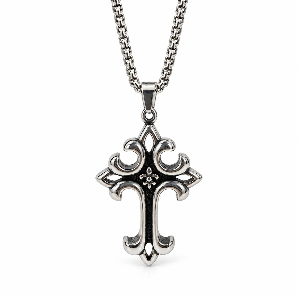 Noctis Crown Cross Pendant