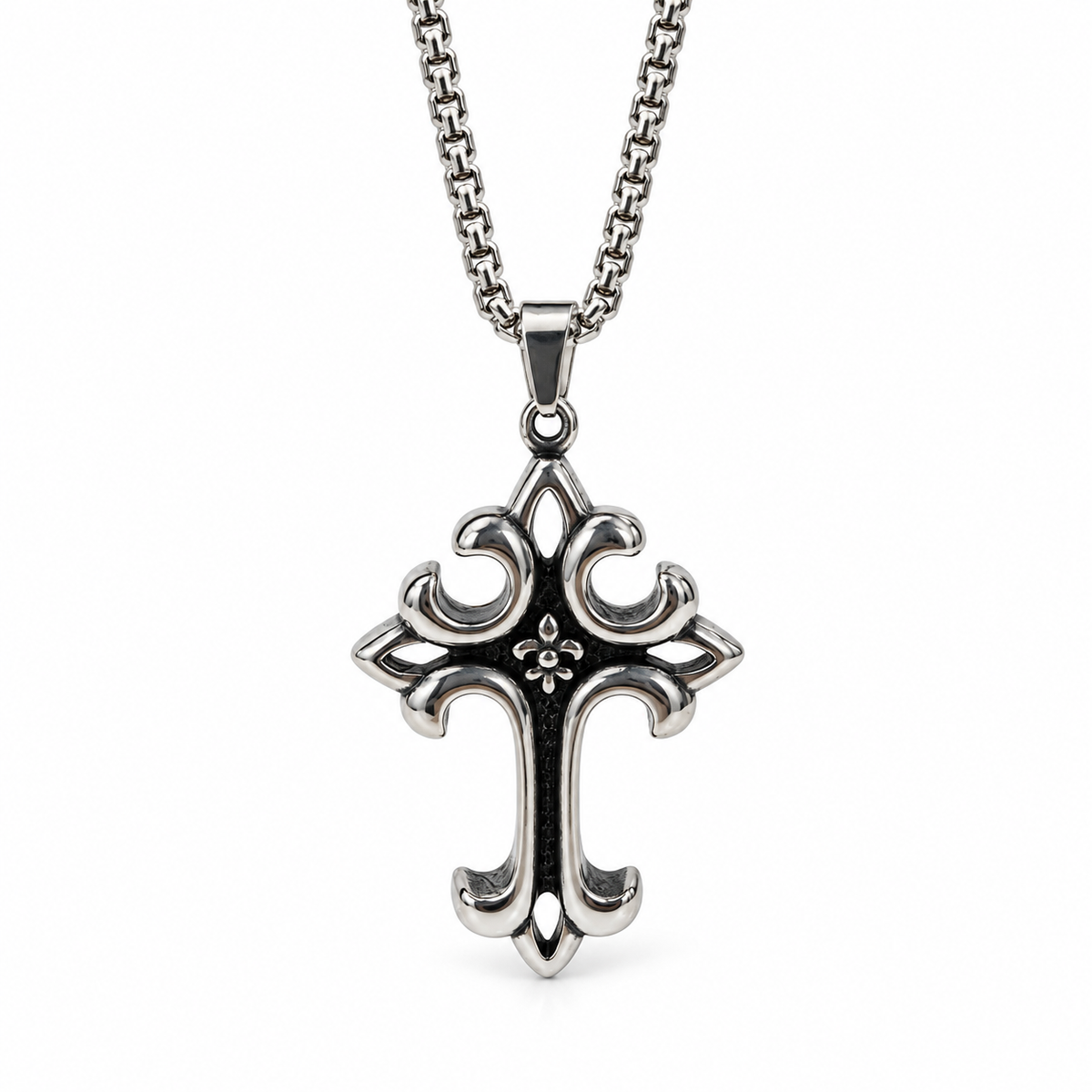 Noctis Crown Cross Pendant