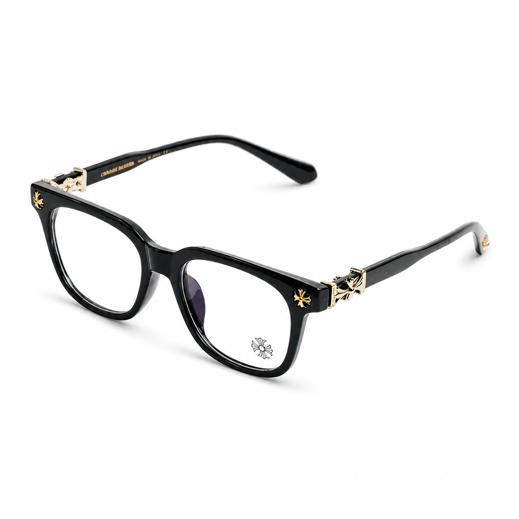 Chrome Heart  - Black/Gold- Premium Glasses