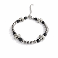 (Chrome Hearts) Floral Cross Bead Bracelet (ZX-855)