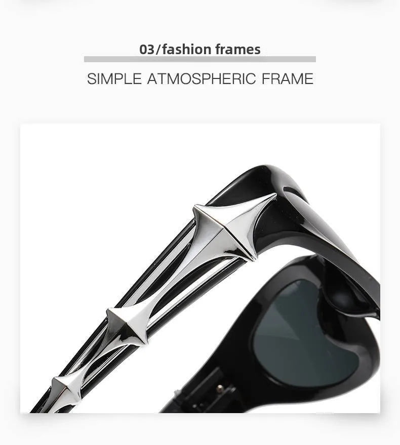 Y2K - Black Chrome Viper Glasses