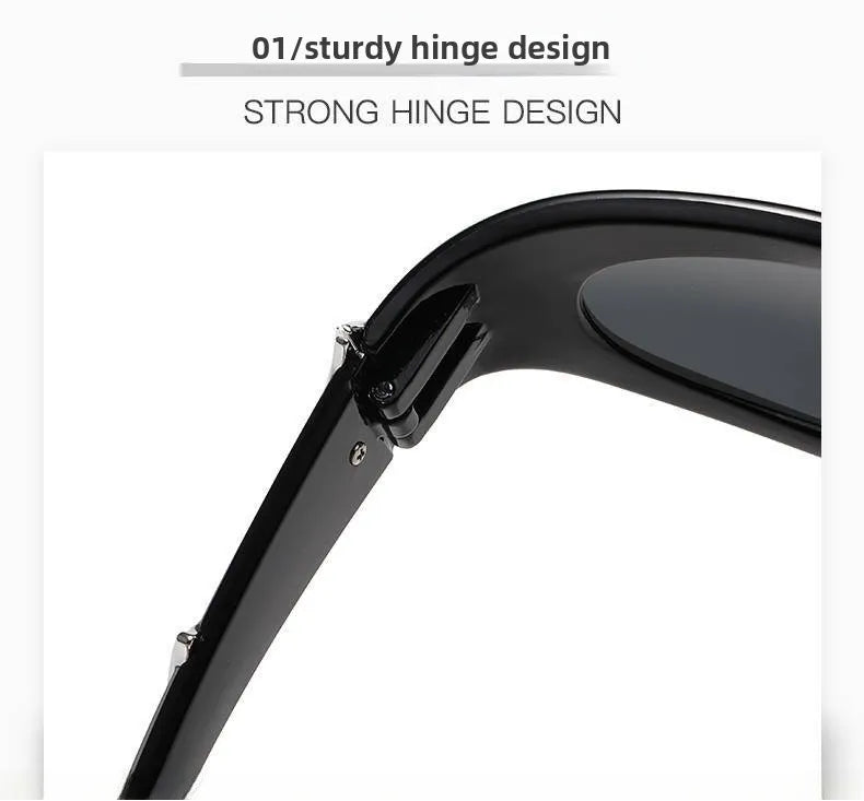 Y2K - Black Chrome Viper Glasses