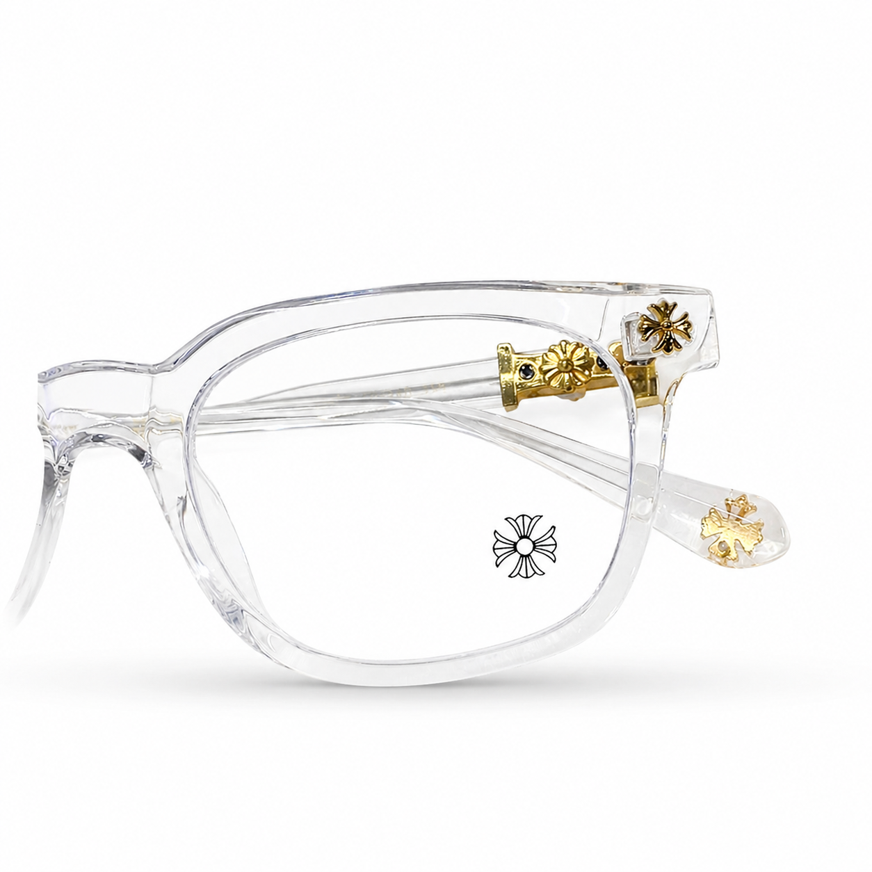 Chrome Heart  - Transparent/Gold- Premium Glasses