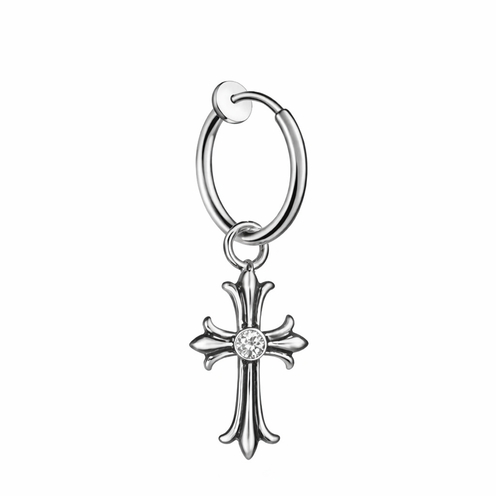 Chrome Hearts - Cross Earring 1 Piece - (ZX-852)