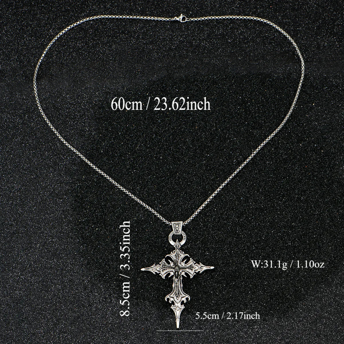 Cryptic Cross Pendant (Code: ZX#183)
