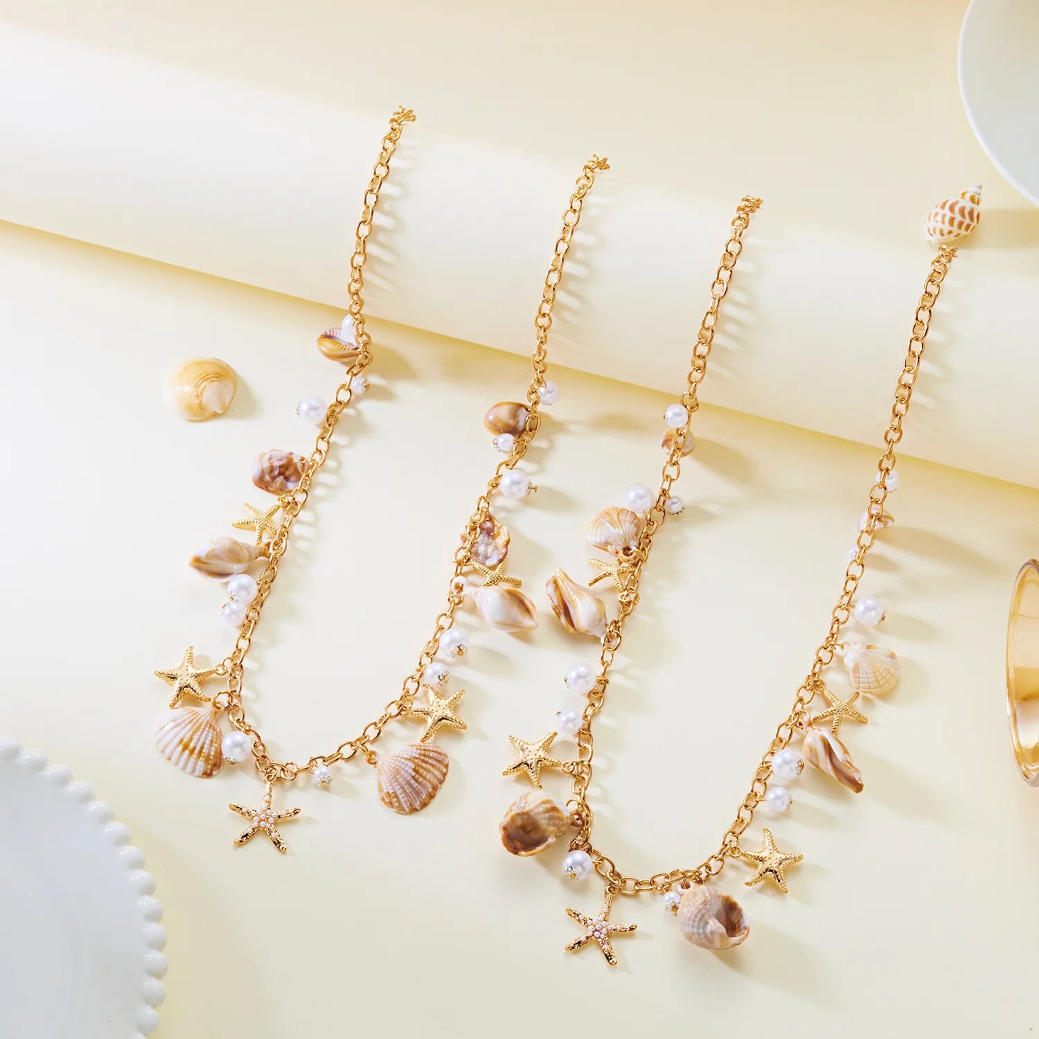 Beach Shell & Starfish Charm Waist Chain (Code: ZX#150)