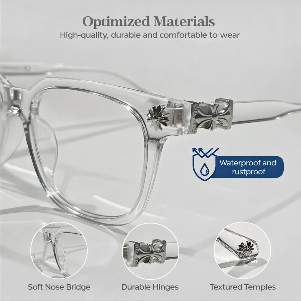 Chrome Heart  - Transparent/Silver - Premium Glasses