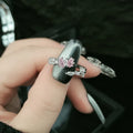 Rosé Twin Spark Ring (Code-ZX#821)