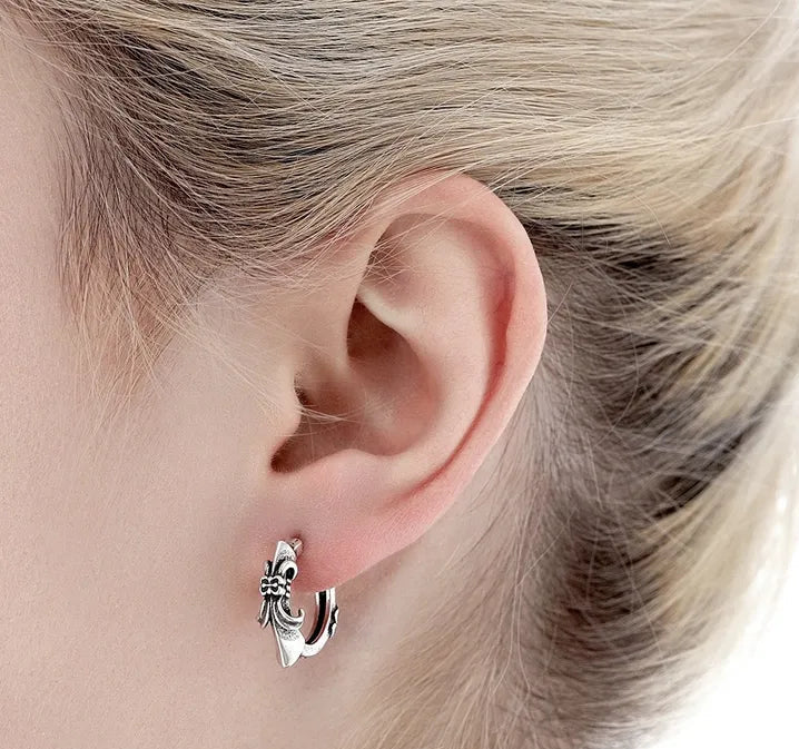 Cross Piercing Earring – Single Piece