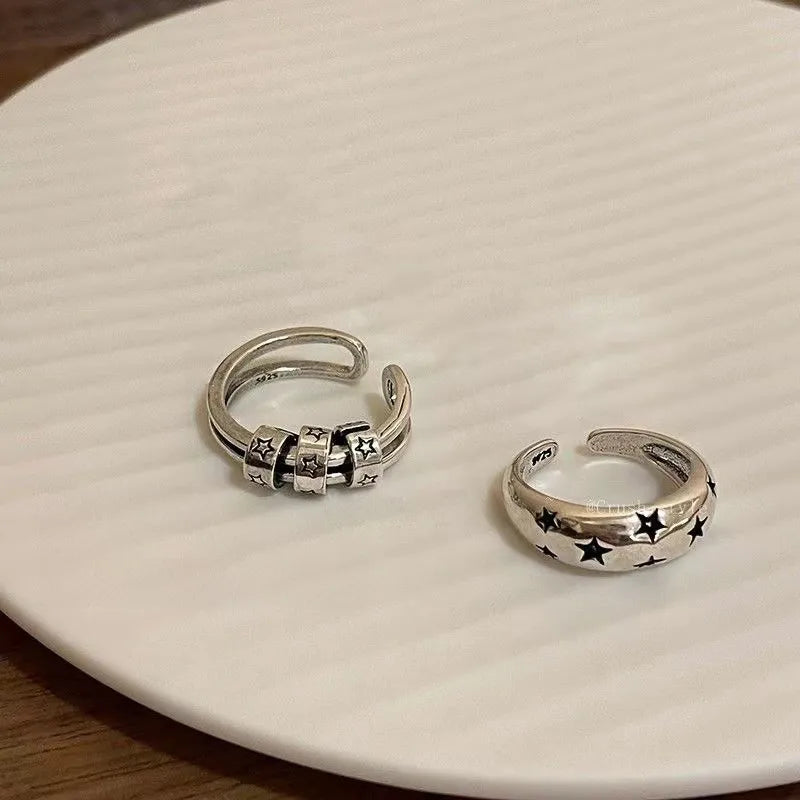 Y2K Cold Girl Rings Adjustable Rings(Code: ZX#100)