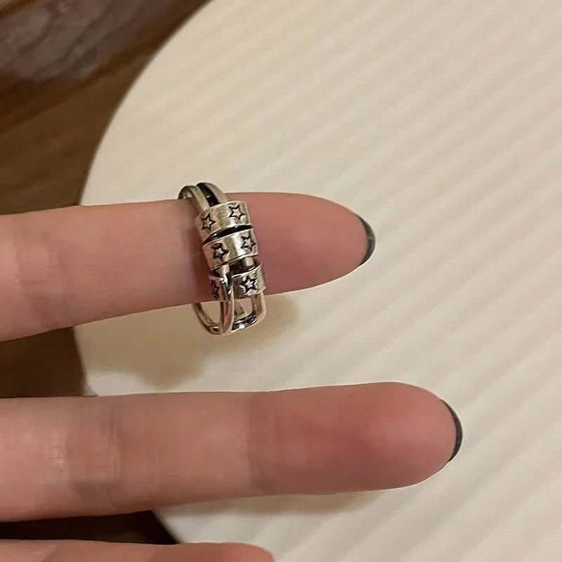Y2K Cold Girl Rings Adjustable Rings(Code: ZX#100)