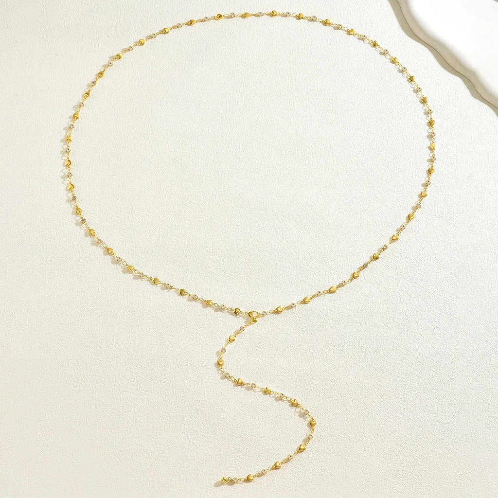 Minimal Gold Heart Chain Waist Belt (Code: ZX#151)